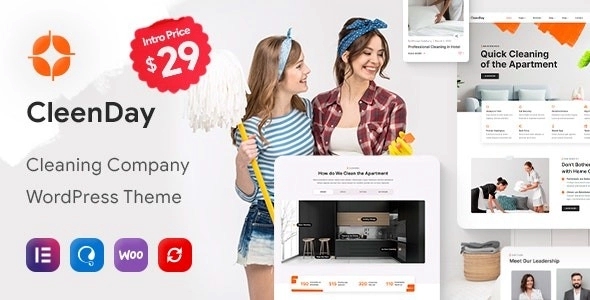 CleenDay – Cleaning Company WordPress Theme 1.0.4
