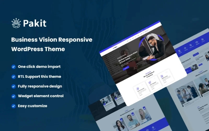 Pakit – Business Vision WordPress Theme 1.0.0