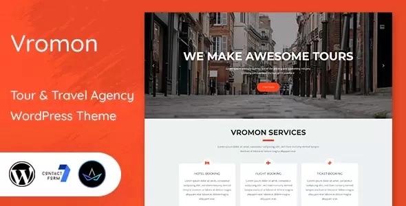 Vromon – Tour & Travel Agency WordPress Theme 1.9