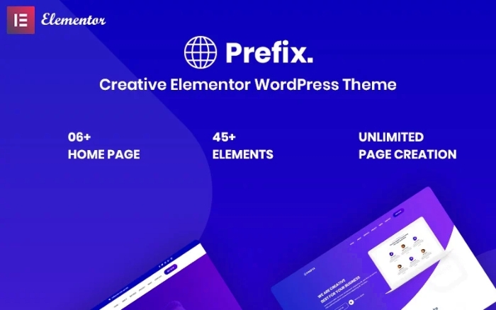 Prefix – Creative Responsive WordPress Theme 1.2.0