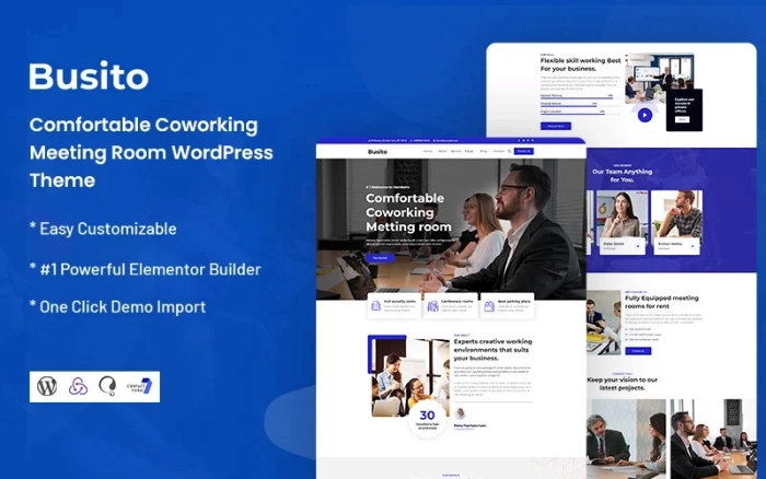 Busito - Comfortable Coworking Meeting Room WP Theme 1.0.0