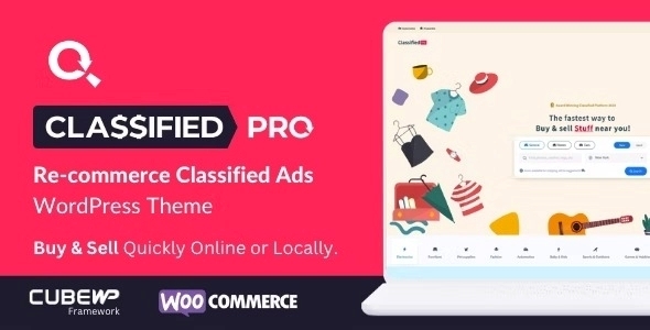 ClassifiedPro – ReCommerce Classified Ads WP Theme 1.0.1