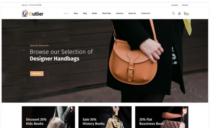 Outlier – Handbag Store WooCommerce Theme 1.0