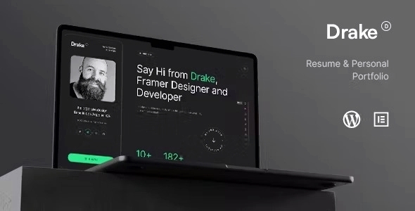 Drake – Personal Portfolio WordPress Theme 3.0.1
