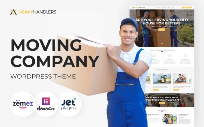 Heavy Handlers – Transportation & Moving Company WP Theme 1.0.0