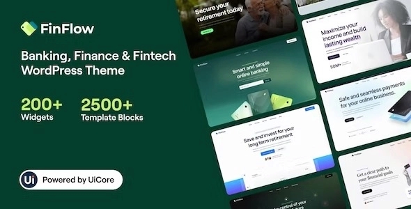 FinFlow – Banking Finance & Fintech WordPress Theme 3.0.4
