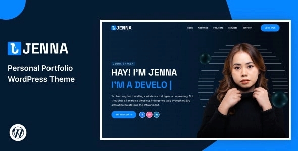 Jenna – Personal Portfolio WordPress Theme 1.0