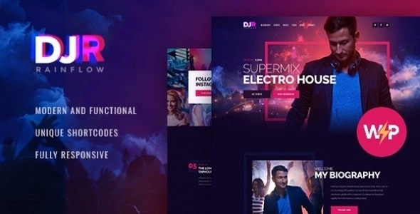 DJ Rainflow – A Music Band & Musician WordPress Theme 1.3.13