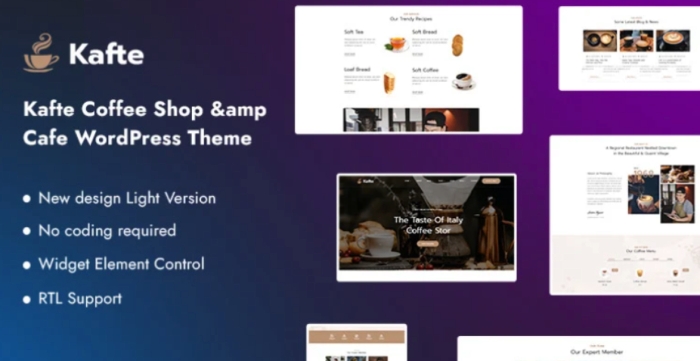 Kafte – Coffee Shop & Cafe WordPress Theme 1.0.1