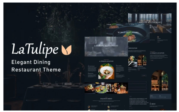 LaTulipe – Tasty Dining Restaurant WordPress Theme 1.0.2