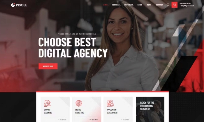 Pisole – Digital Creative Agency WordPress Theme 1.0.8