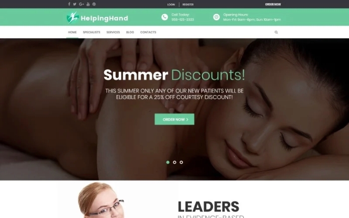 Chiropractor & Physical Rehabilitation WP Theme 1.0.0