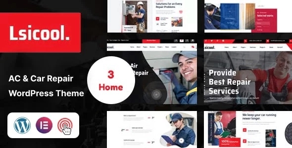 Lsicool – AC & Car Repair WordPress Theme 1.0