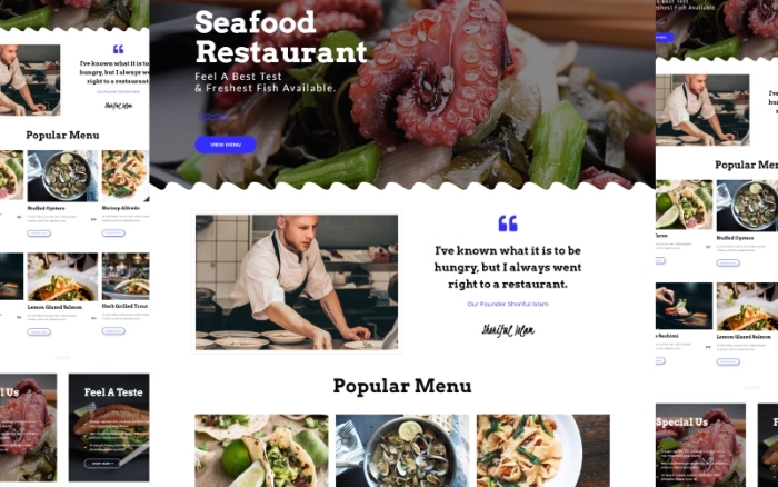 Julia – Seafood and Restaurant One Page WP Theme 1.0.0