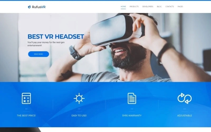 RufusVR – VR Startup Responsive WordPress Theme 1.0.0