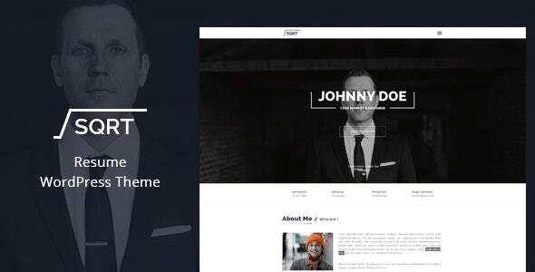 Squareroot – WordPress Resume Theme 2.9.4
