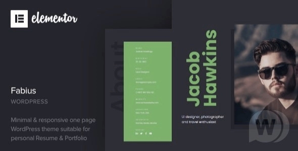 Fabius - Resume WordPress Theme 1.0