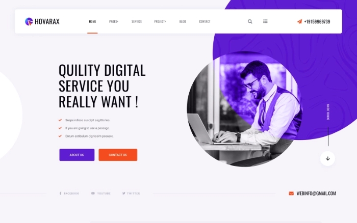 Hovarax – Creative Agency WordPress Theme 1.0.0