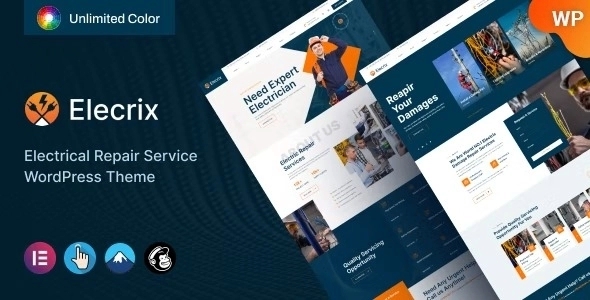 Elecrix - Electrical Repair Services WordPress Theme 1.0.1
