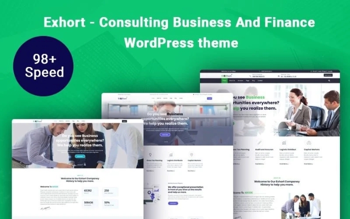 Exhort – Consulting Business And Finance WP Theme 1.0.0