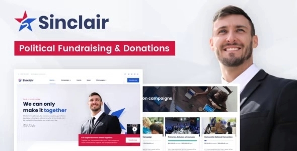 Sinclair - Political Fundraising & Donations WP Theme 1.0.9