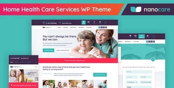 Home Health Care Medical Care WordPress Theme – NanoCare 1.1.6