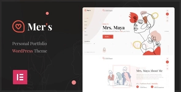 Mer’s – Personal Portfolio WordPress Theme 1.0