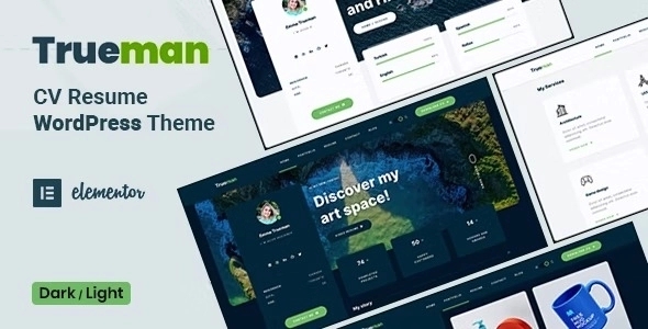 Trueman – CV Resume WordPress Theme 1.3.1