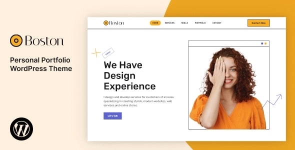 Boston – Personal Portfolio WordPress Theme 2.0