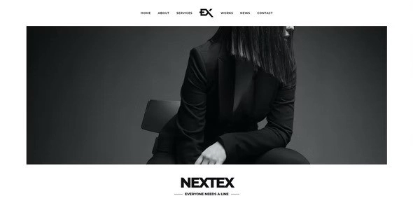 Nextex One Page Photography WordPress Theme 1.0