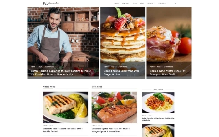 Gastronomix β Restaurant WordPress Elementor Theme 1.1.0