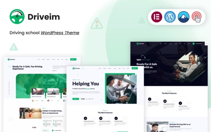 Driveim – An Exclusive Driving Training WordPress Theme for Driving Schools 1.0.0
