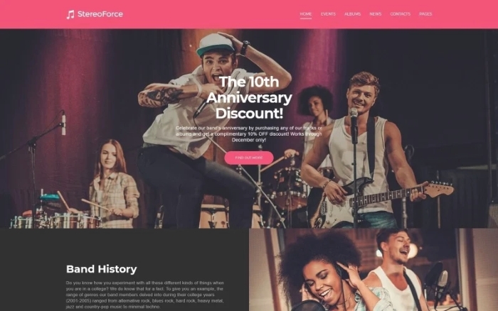 Music Responsive WordPress Theme 1.0.0