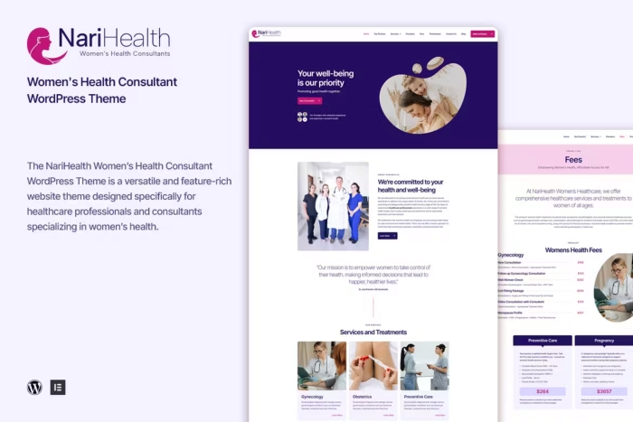 NariHealth – Women’s Health Consultant WordPress 1.0.6