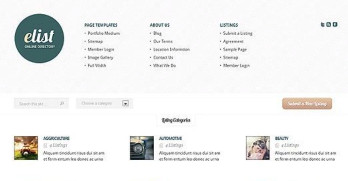 Elegant Themes eList WordPress Theme 3.0.14