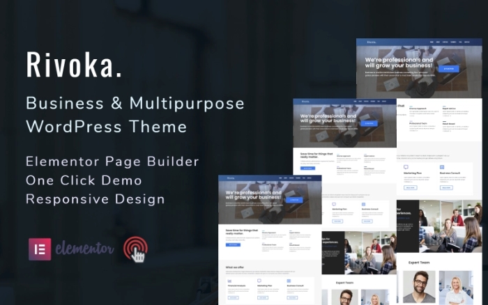 Rivoka – Business And Multipurpose WordPress Theme 1.0.0