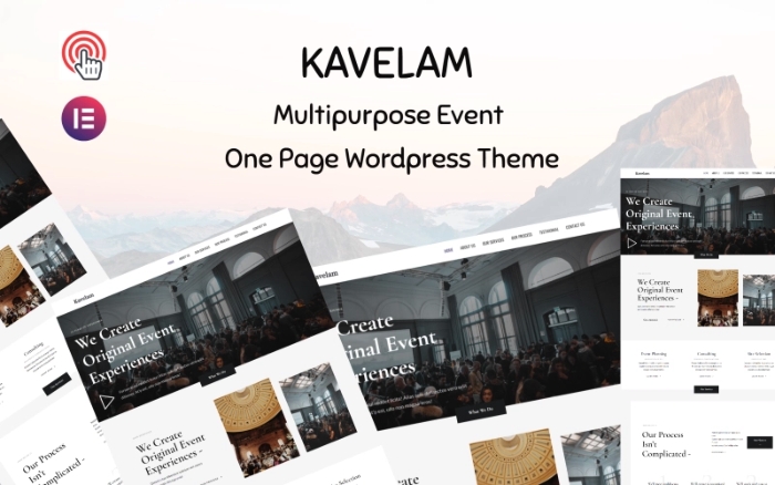 Kavelam – Multipurpose Event Management One Page 1.0.0