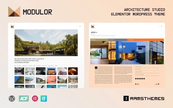 MODULOR – Architecture Studio WordPress Theme 1.0.1