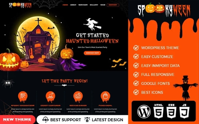 SpookyWeen - A Halloween WordPress Premium Theme 1.1.0