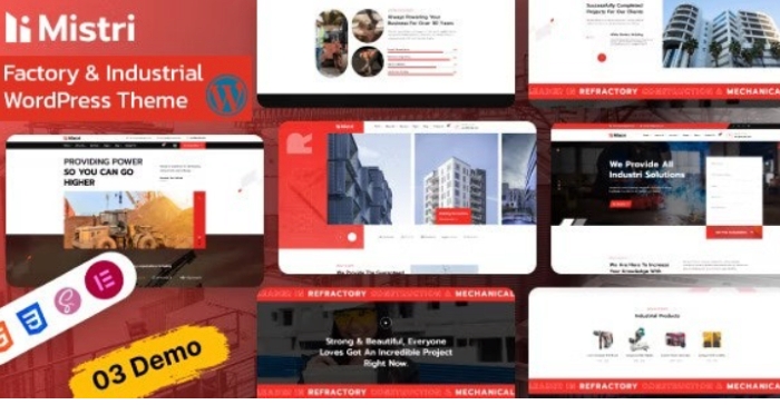 Mistri – Factory & Industrial WordPress Theme 1.0.0