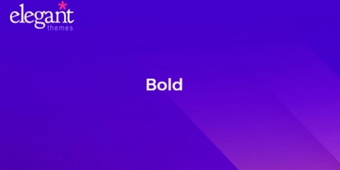 Elegant Themes Bold 7.1.3
