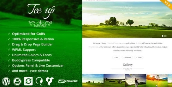 Tee Up – Elegant Golf WordPress Theme 1.6