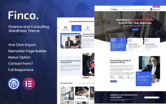 Finco – Finance and Consultinge WordPress Theme 1.0.0