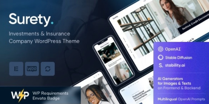 Surety – Finance WordPress Theme 1.0.0