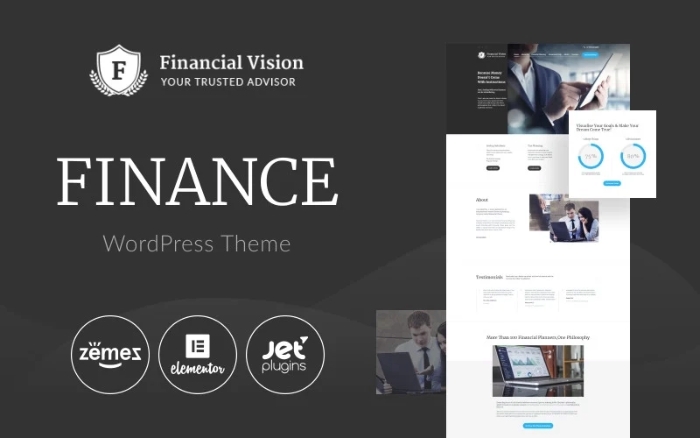 Financial Vision – Finance Multipurpose Classic Elementor WP Theme 1.0.1