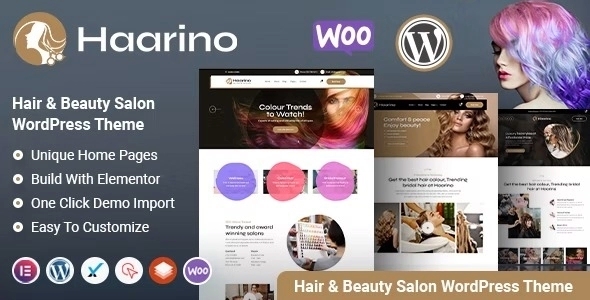 Haarino - Hair Beauty Salon & Barber Shop WP Theme 1.3