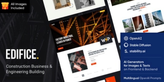Edifice – Construction & Building WordPress Theme 1.4.0