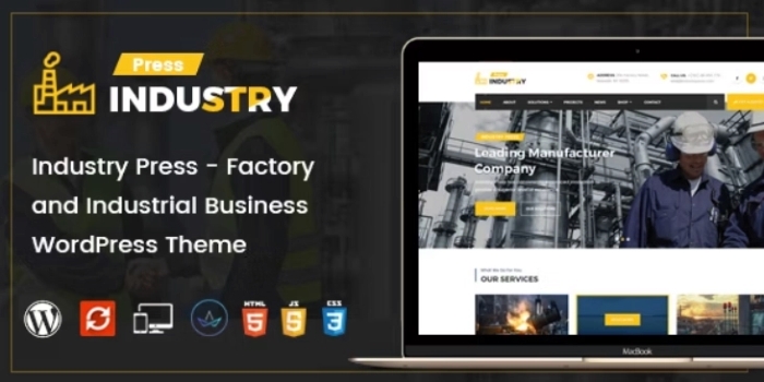 Industry Press – Factory and Industrial Business WordPress Theme