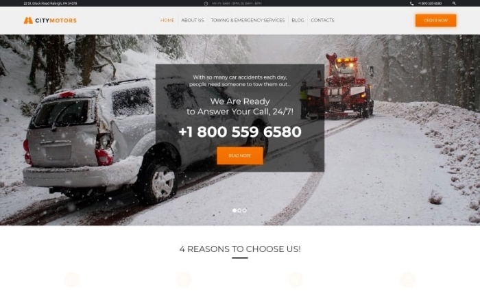 CityMotors – Auto Towing Company WP Theme 1.0.0