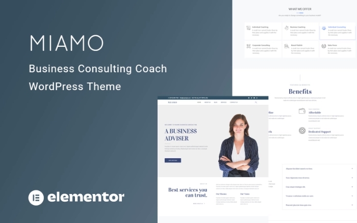 Miamo – Multipurpose Business Consulting and Coach WP Theme 1.0.0
